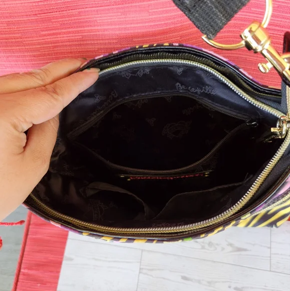 Betsey Johnson Purple and Yellow Crossbody Bag READ DISCRIPTION BEFORE PURCHASE! - Picture 8 of 10